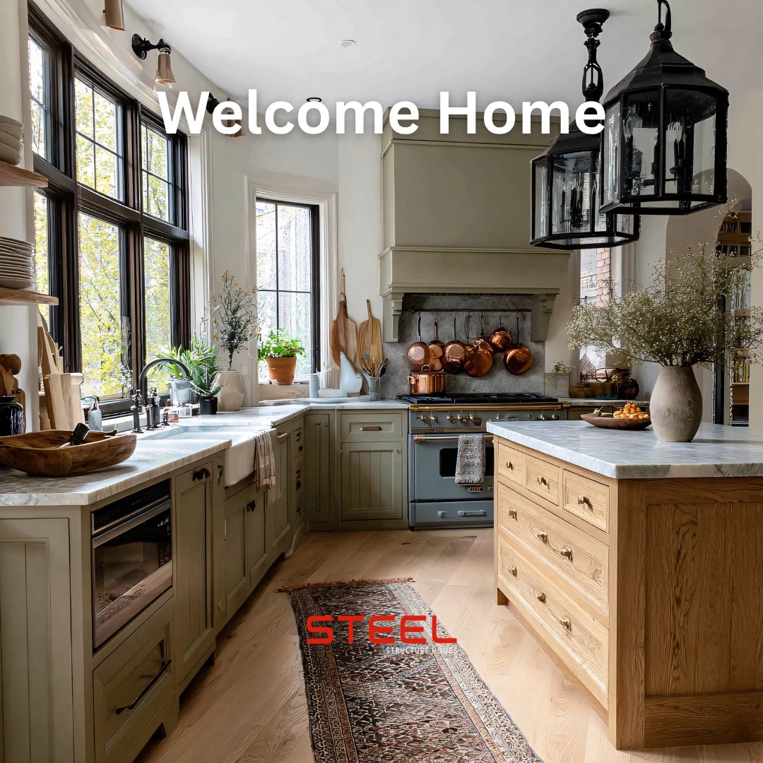 steelhomesca's tweet image. A steel-framed home isn't just built — it's engineered. Start your week strong, just like the structure you deserve. 🔩 #SteelStructureHomes #WelcomeHome #MondayMotivation #SteelFramed #CustomHome