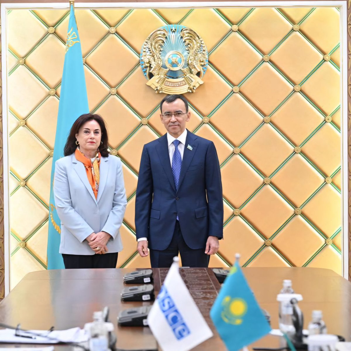 RuslanJanghazy's tweet image. 🇰🇿🤝🏻The #OSCE Office for Democratic Institutions &amp;amp; Human Rights

Speaker Ashimbayev hosted a meeting w/ H.E. Maria Telalian, Director of the OSCE ODIHR

#Kazakhstan should keep a strategic dialogue w/ international human rights organizations &amp;amp; we are staying committed to 'the