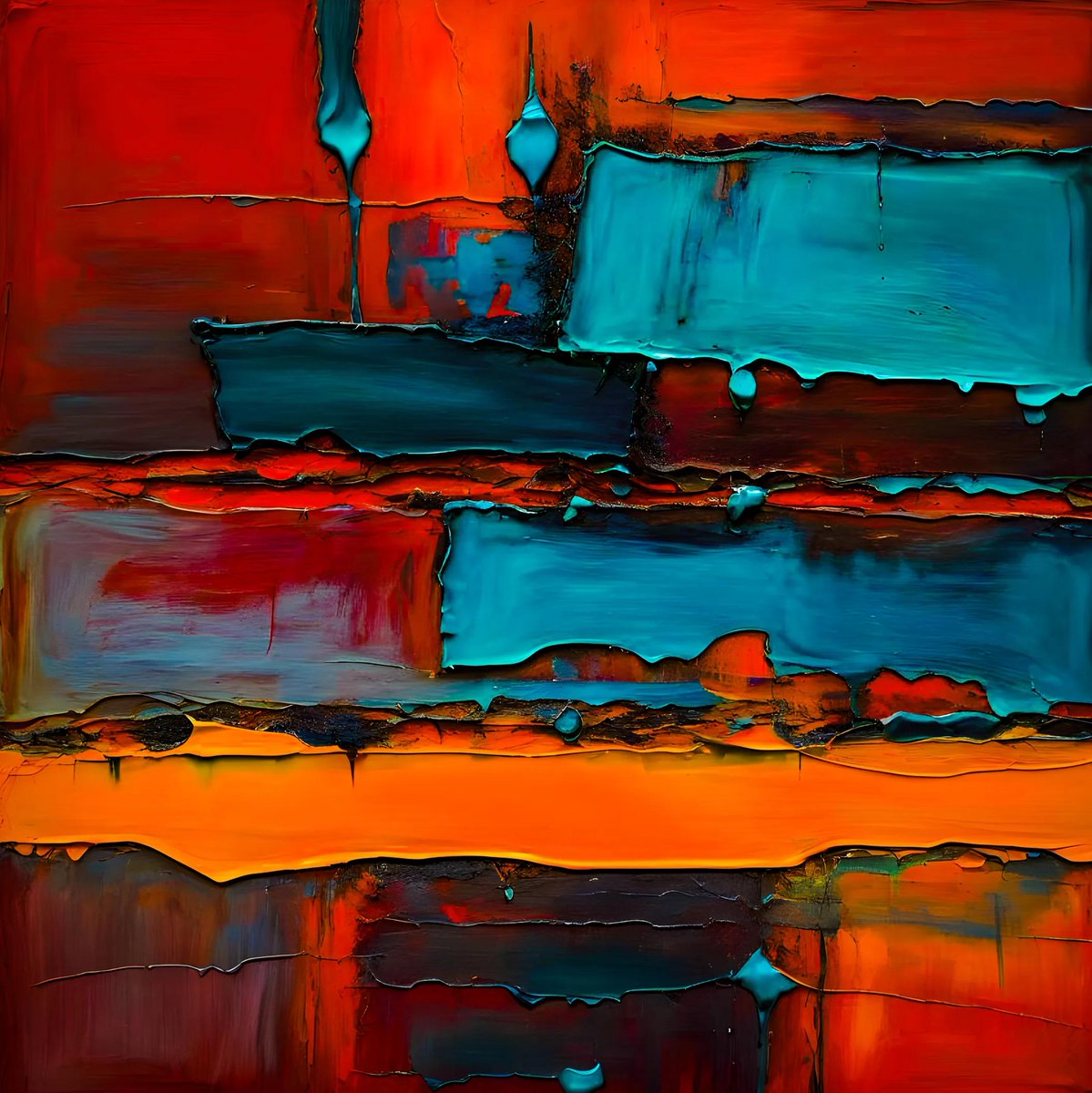 MagdalenaXart's tweet image. WHERE THE HORIZON MELTED dissolves the line between distance and desire.

Burning orange meets cooling blue in layers of tension and release, as if the landscape itself could no longer hold its shape. 🔥🌊✨
WILL BE AVAILABLE on @opensea

 #AbstractArt #ContemporaryArt