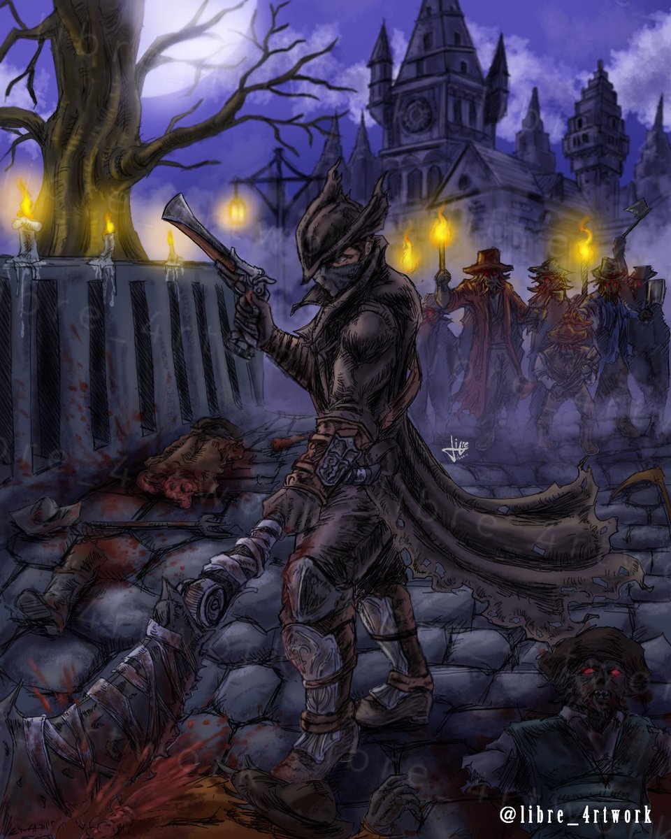 Libre_4rt's tweet photo. "A hunter is a hunter, even in a dream."

#bloodborne #fanart https://t.co/MeIU4jiGVM