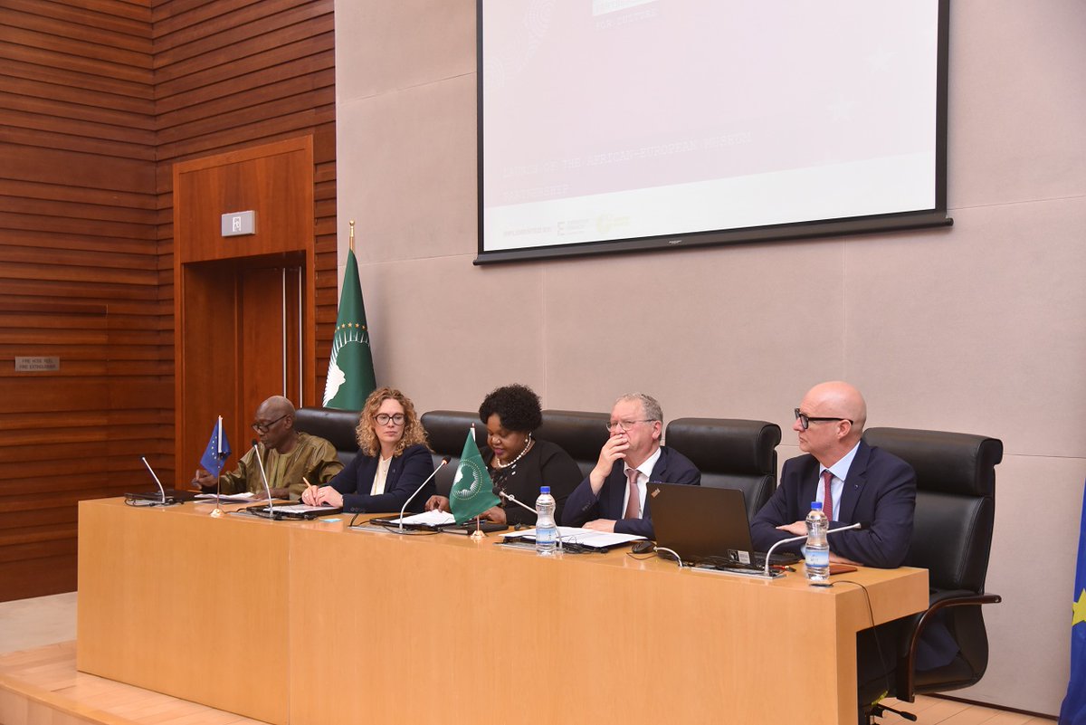 EUtoAU's tweet image. 👏African-European #Museum Partnership is launched.   
Financed by 🇪🇺🇧🇪🇩🇪🇫🇷&amp;amp;🇳🇱 in collaboration with @_AfricanUnion, the €19.9 million initiative aims to strengthen cultural cooperation &amp;amp; promote #African heritage as a driver for sustainable growth. 
#AUEU #CulturalHeritage
