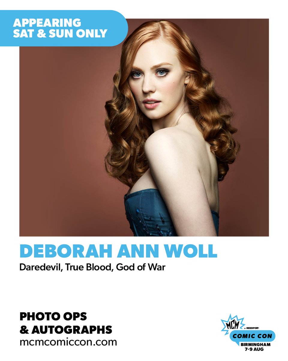 MCMComicCon's tweet image. All the way from Hell's Kitchen... 😈

Daredevil duo, Charlie Cox and Deborah Ann Woll, are heading to MCM Birmingham! Charlie is joining us on Saturday 8 August, and Deborah will be at the show on Saturday 8 and Sunday 9 August.

Buy Birmingham tickets: f.mtr.cool/xdnxmvtrxn