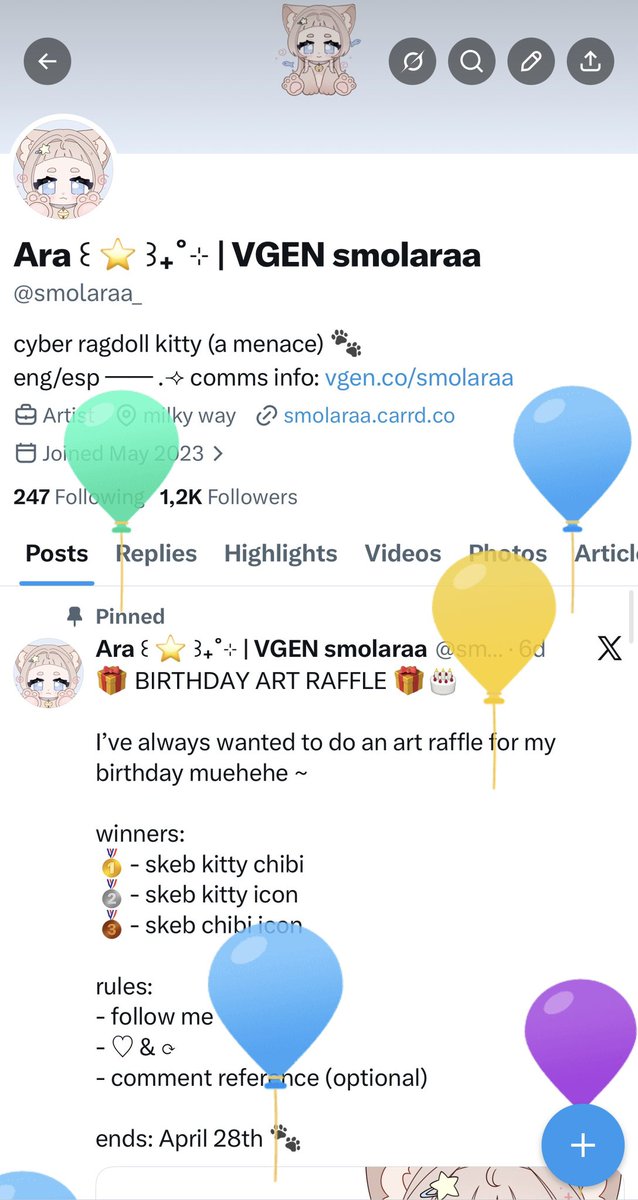 Ara ꒰ ⭐️ ꒱₊˚⊹ | VGEN smolaraa tweet media