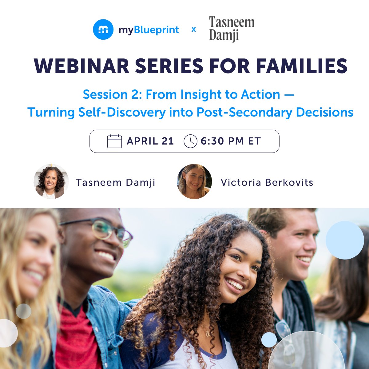 myblueprint's tweet image. 500 family members have already registered for this family webinar series designed to help parents and students navigate towards the future with confidence.

Session 2 will be happening next week. Share this with families at your school! 👇

#Education #K12 #Student #Teaching