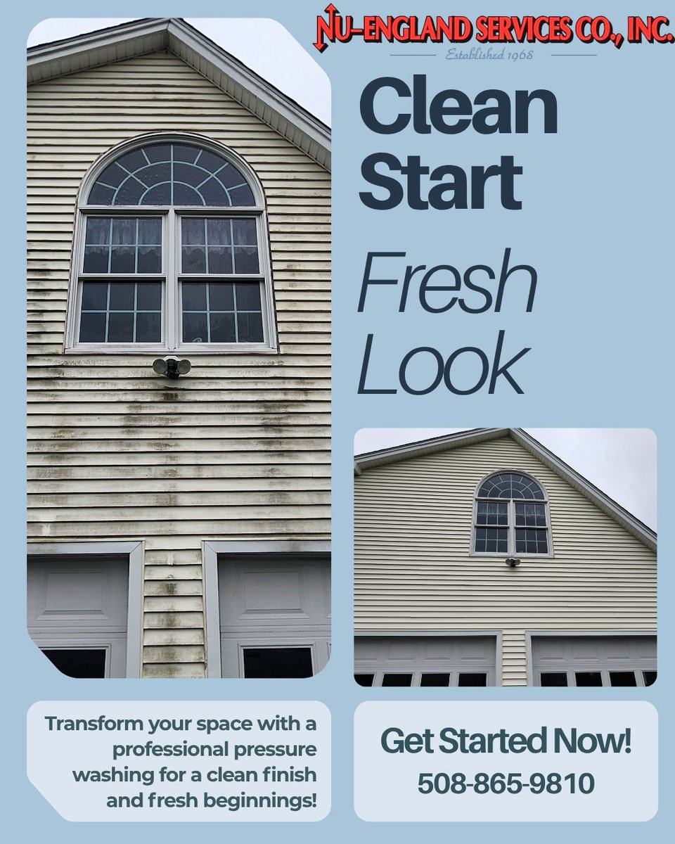 NuEnglandSvc's tweet image. Transform your property! ✨ Nu-England Services delivers professional pressure washing for siding, patios, deck pavers, boat docks, gutters &amp;amp; fences. 🏠 Expert care. Professional results. 📞 Free estimates!

#PressureWashing #ProfessionalCleaning  #PropertyCare #NuEnglandServices