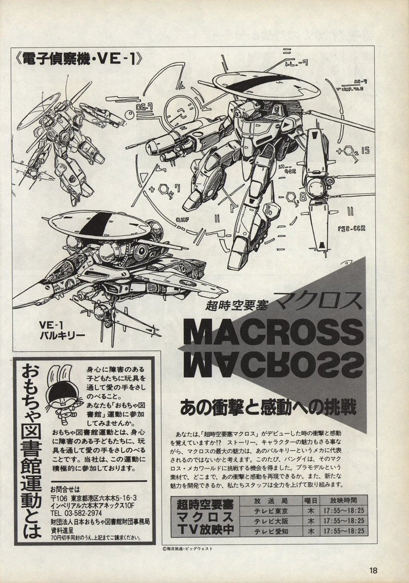Monthly BANDAI Making Journal August 1985
VE-1
#macross