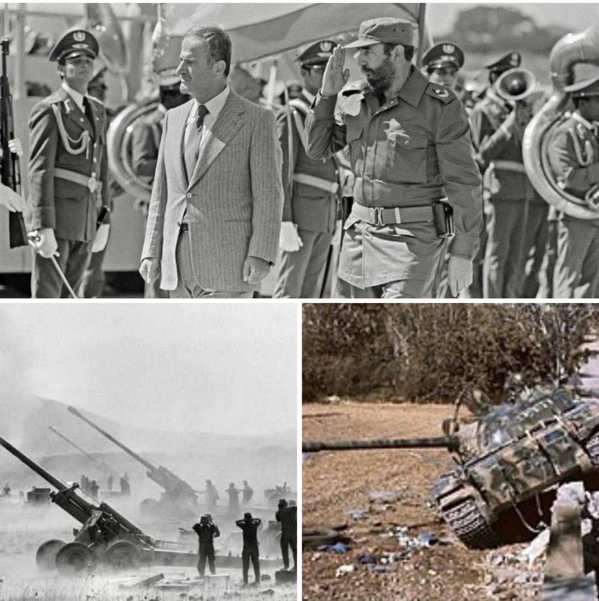 EretzIsrael's tweet image. Very few Cubans know this - and the regime never mentions it - but #Cuba has already lost a war against #Israel. Yes. Lost. In silence. Deleted from history books.

WHAT REALLY HAPPENED?

In 1973, during the Yom Kippur War, Fidel Castro sent: A full battalion of Cuban tanks.