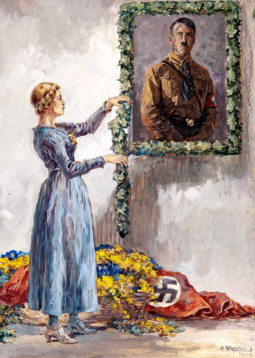 unconquered_sol's tweet photo. Hitler-Ehrung (Entwurf) 
— Albert Reich (1881–1942) https://t.co/Dr8EtaQMwh