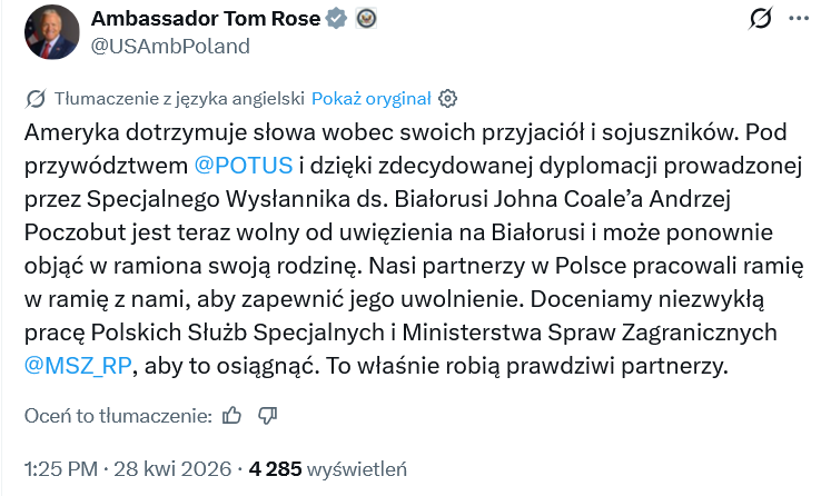 iprawy's tweet photo. @SasinJacek @donaldtusk @NawrockiKn @AndrzejDuda @realDonaldTrump Ten niewdziecznik tez ani slowem o Batyrze czy Dudzie. Tylko Potus, polski MSZ i polskie Sluzby Specjalne https://t.co/qh4zoK3DtP