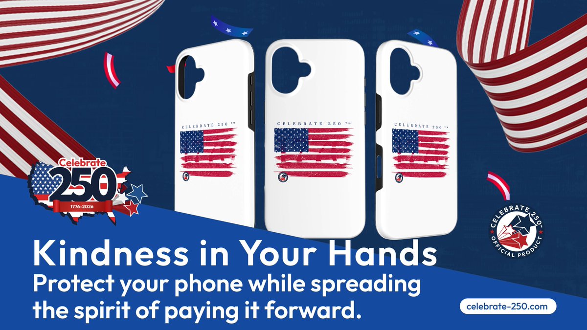 celebrate_250's tweet image. 💙 Pay It Forward

Small acts = big impact.

67 days to America’s 250th 🇺🇸—let’s give back and lift others up.

💬 How will you pay it forward today?

🛍️ celebrate-250.com | amazon.com/celebrate250
#PayItForward #USA250 #CountdownTo250