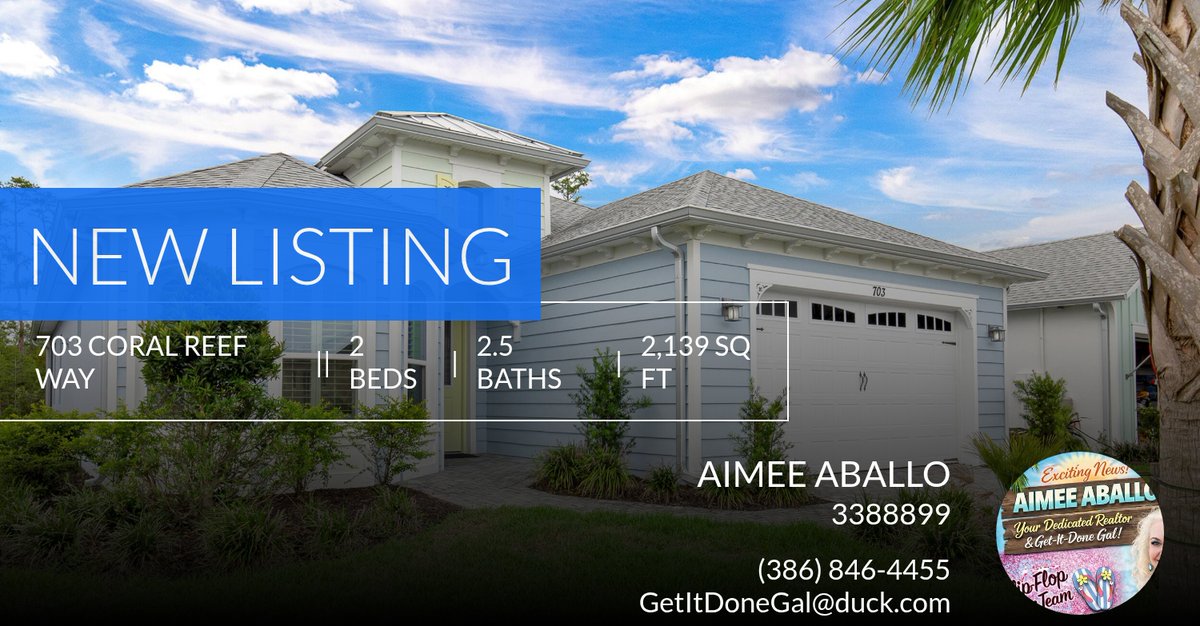 GothamRealtor's tweet photo. 📍 New Listing 📍 Take a look at this fantastic new property that just hit the market located at 703 Coral Reef Way in Daytona Beach. Reach out here or at (386) 846-4455 for more information https://t.co/dKMhlDha5j https://t.co/BOTeugoG3B