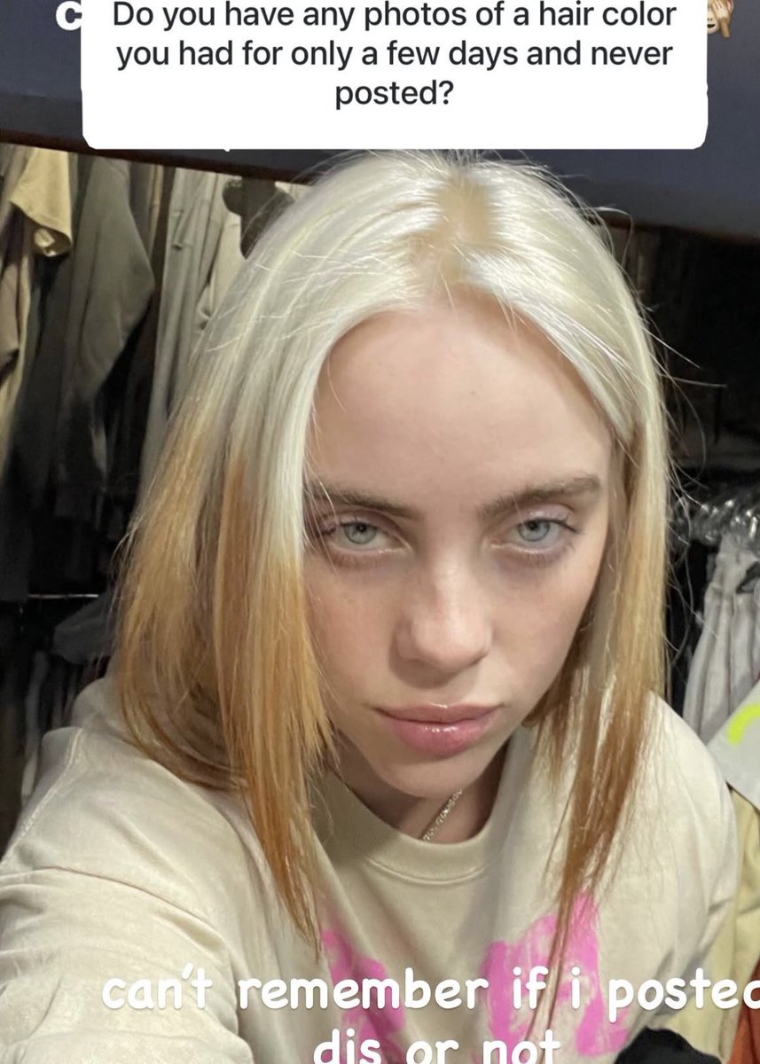 billieeilishtrs's tweet photo. Billie via her Instagram story! 💛 https://t.co/dzIxCSyCY7