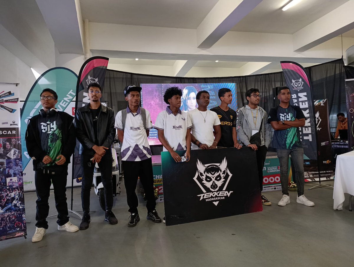 TekkenMadagasc1's tweet photo. NEXT LEVEL PLAY Round 1 Recap 🔥
👉 Tournament Results:
🥇NVG | @jjoh0207
🥈SLY | @ManoaAndria2
🥉EvA | @LianMitia75324
 • 4th: FEROX | Fabien
• 5th: Zenith E-Sport | @FOZA_Aigle_Noir
• 5th: EvA | Origami
• 7th: SLY | @kiadyandr
• 7th: CC | Dizn

#Tekken8 #BandaiNamco #NLP https://t.co/oV4fjQ4zfx