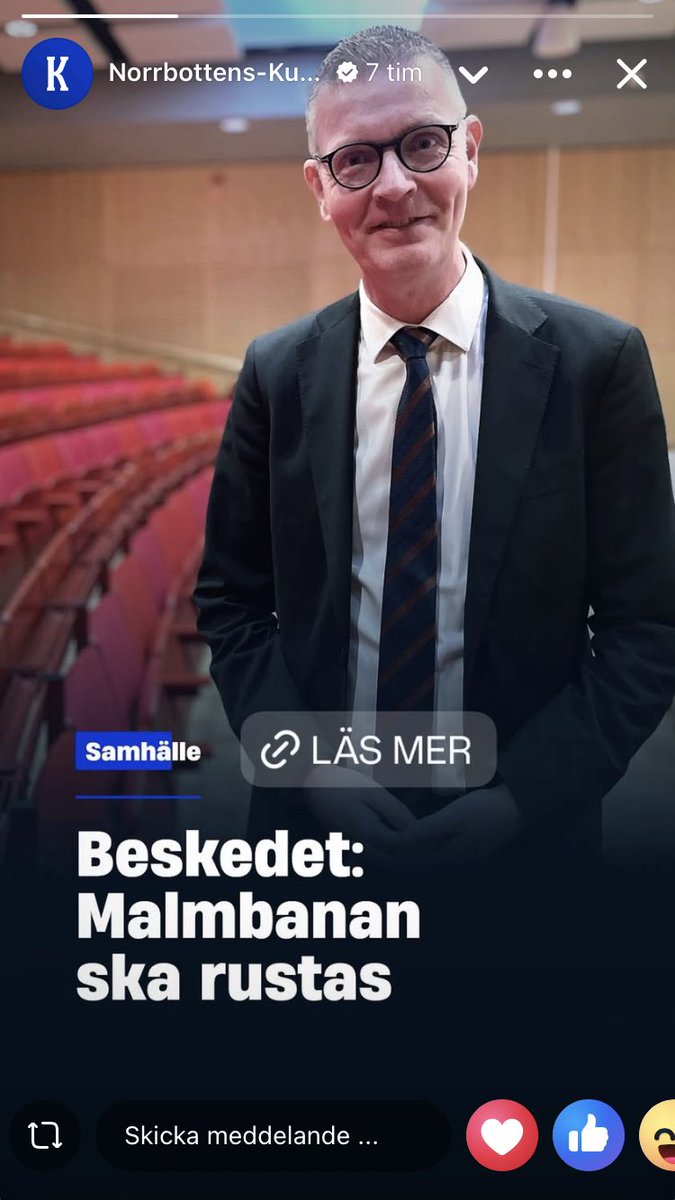 Det räcker inte, vi ska ha dubbelspår från Luleå till Kiruna ⁦<a href="/moderaterna/">Moderaterna</a>⁩ #kd #kristdemokraterna #sd #sverigedemokraterna #liberalerna