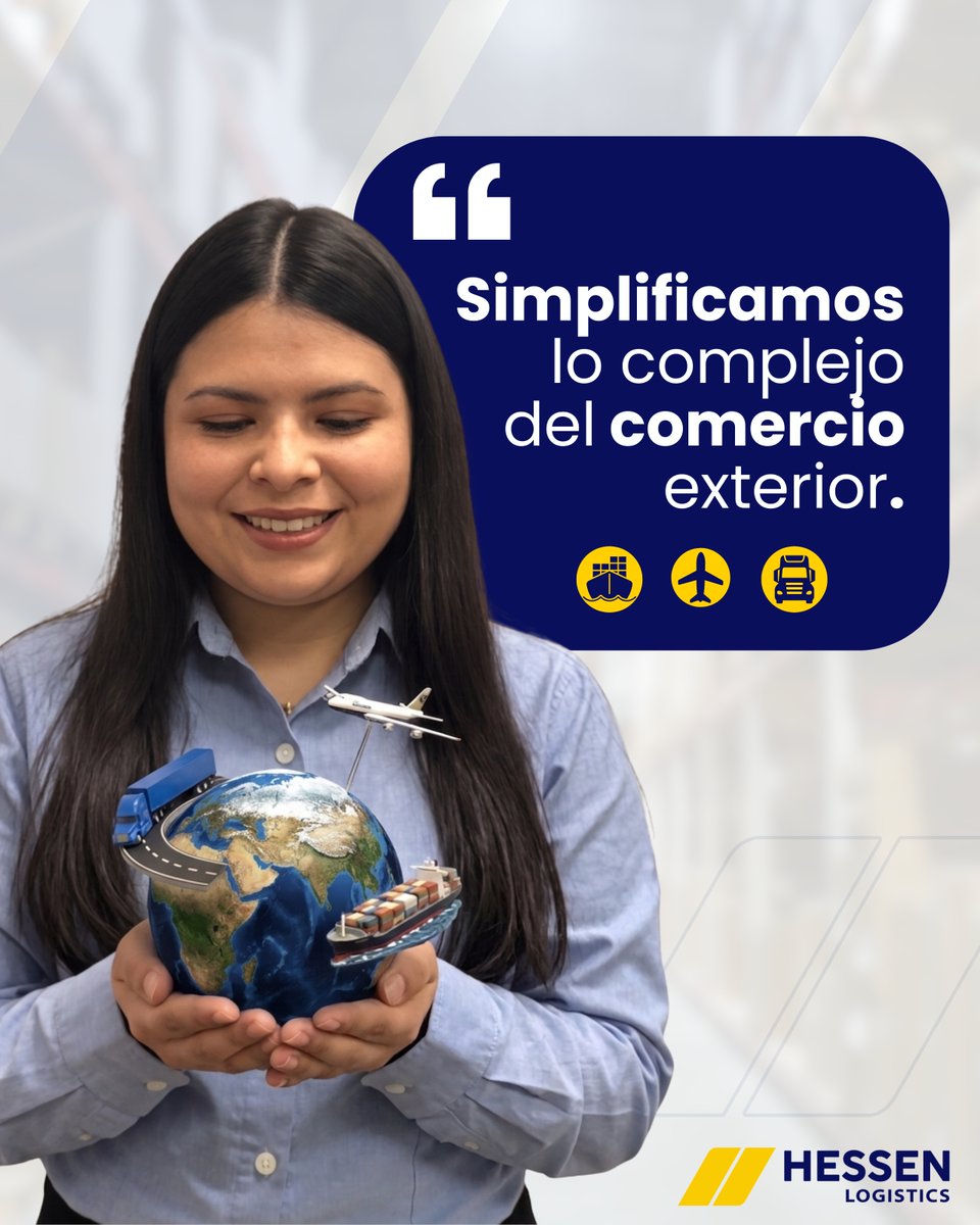 HessenLogistics's tweet image. Mover tu mercancía no tiene que ser complicado.
Nosotros lo hacemos simple. 🌎✈️🚢🚛
#ComercioExterior #Logística