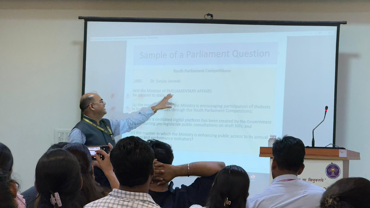 संसदीय कार्य मंत्रालय M/O Parliamentary Affairs tweet media