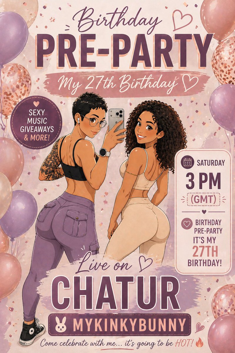 Don’t miss it this Saturday  may 2

chaturbate.com/mykinkybunny/