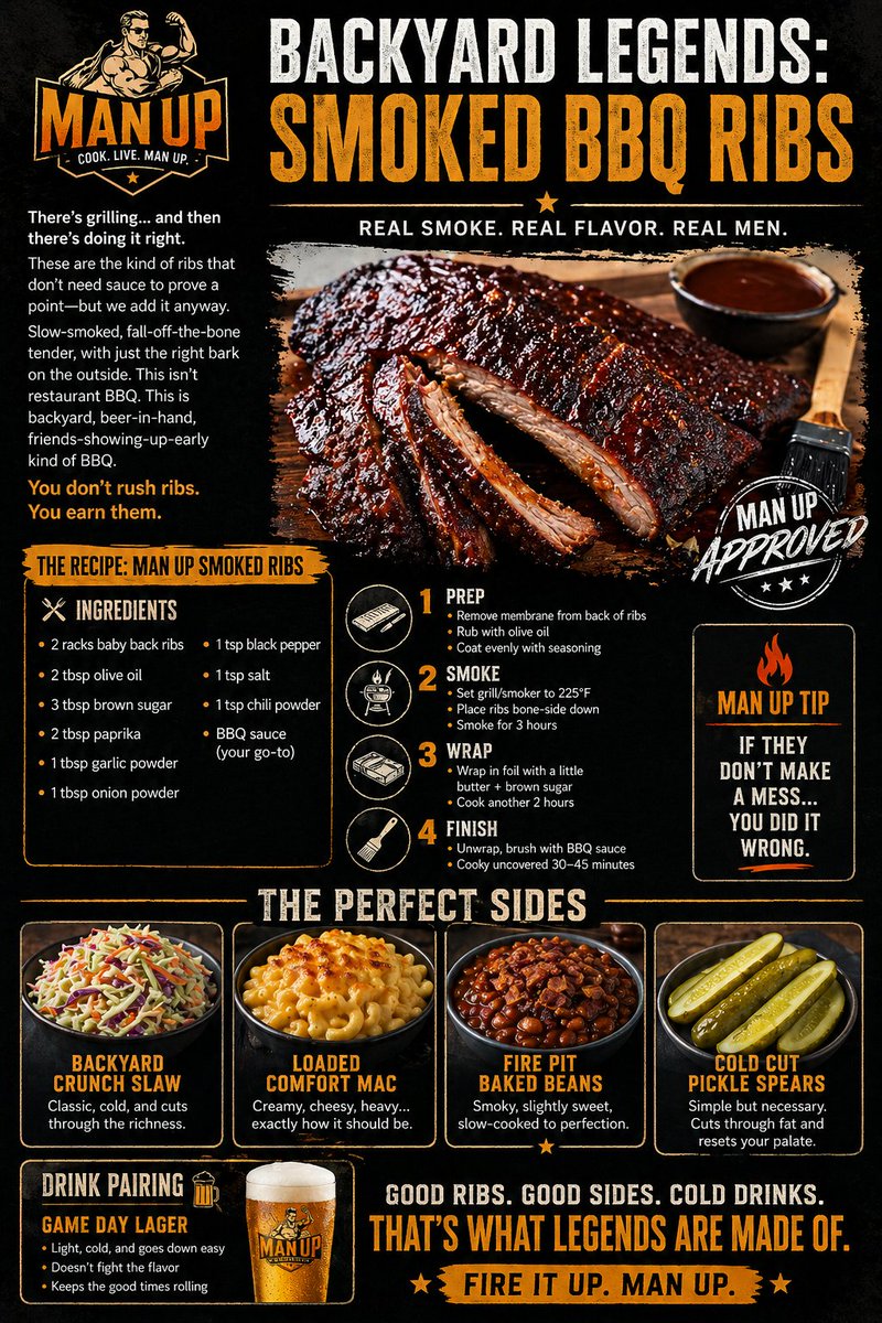 ClubManUp's tweet image. #manup #menslife #bbq #grilling #backyardlife #meatlover #fyp