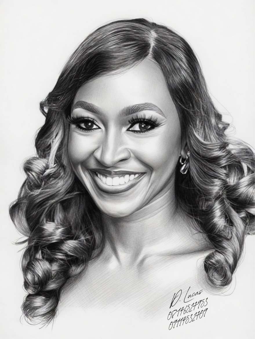 Samuel_ThActor's tweet photo. @HenshawKate Made this portrait because your smile is always captivating and brightens the mood anytime... i hope you love it ma 😊 https://t.co/qB3Kn6L3xC
