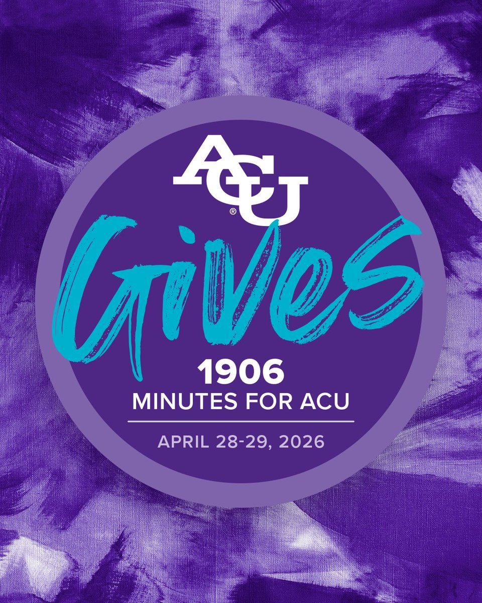 ACUsports's tweet photo. Today starts the 1906 minutes of ACU Gives 2026!

#GoWildcats https://t.co/K4VE0OfzHf