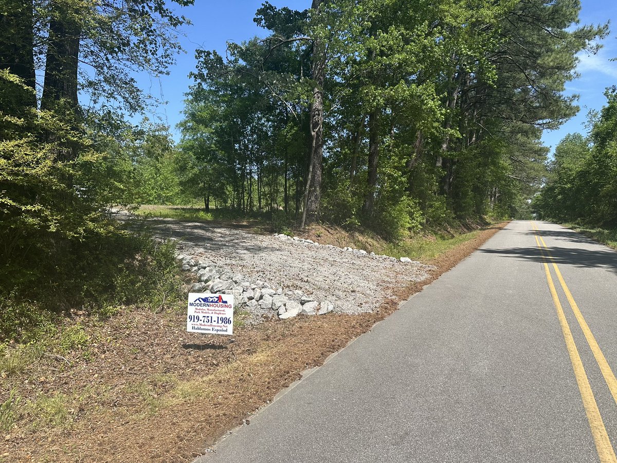 modern_housing's tweet photo. Another beautiful homesite coming together in Greene County! 🏡🌳

Driveway is in, lot is cleared, and this one is ready for the next step. Foundation work coming soon and we’ll be moving right along from there!

If you’ve been thinking about building in a quiet, country setting—this is exactly what it looks like before your new home goes up.

📞 Give us a call at 919-751-1986 or stop by Modern Housing to get started on your own homesite!
🌐 https://t.co/SHXjXKy2kc
¡Hablamos Español!

#GreeneCountyNC #NewHome #ModularHomes #LandAndHome #CountryLiving #ModernHousing #FoundationComingSoon