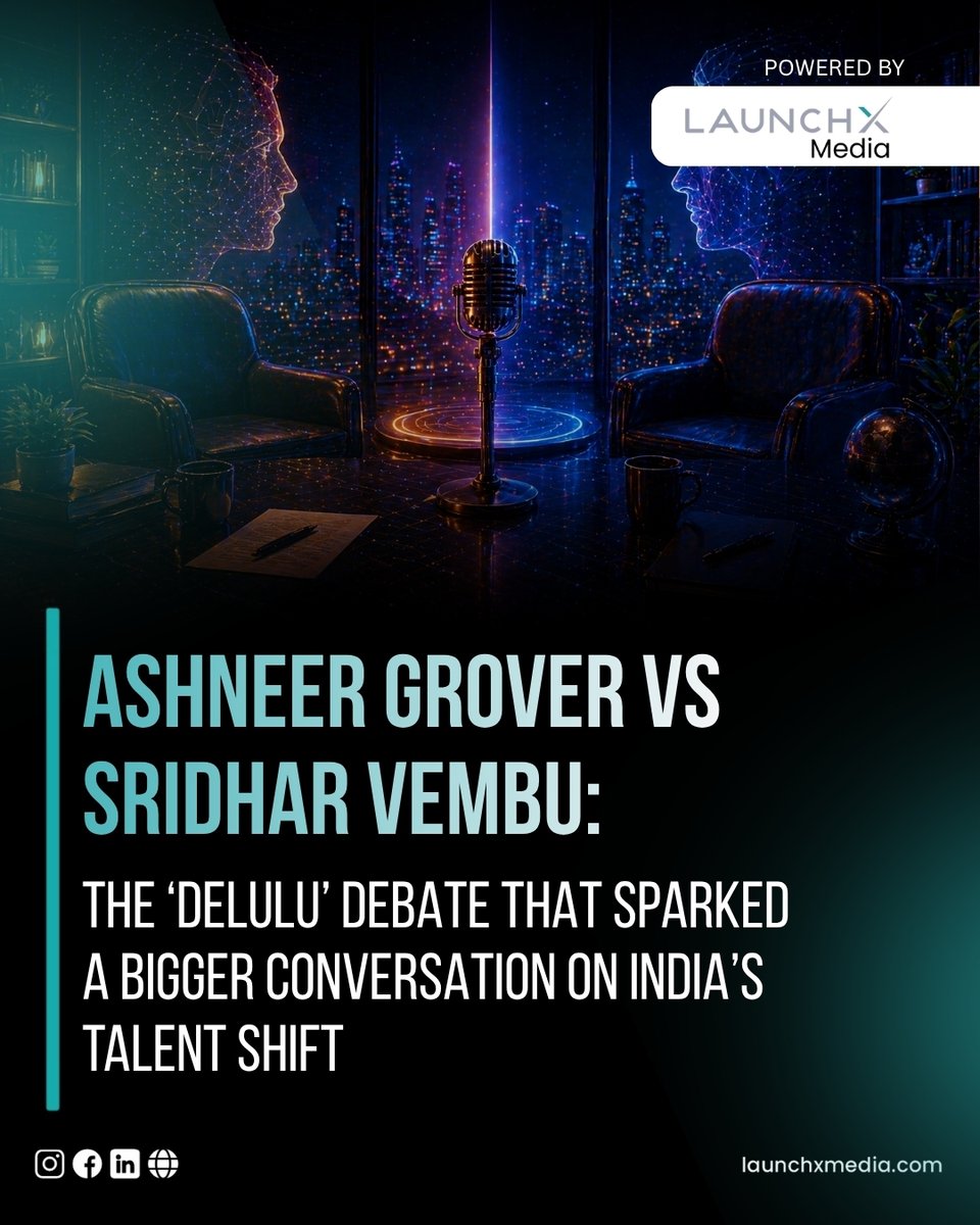 LaunchXMedia's tweet image. 🚀 Startup Drama Meets Big Opinions: Ashneer Grover Reacts to “Delulu” Remark!

Explore government schemes supporting startups:
launchxventure.com/gov-schemes
bharatpe.com
zoho.com

#startupnews #ashneergrover #zoho #startupindia #entrepreneurship #businessnews