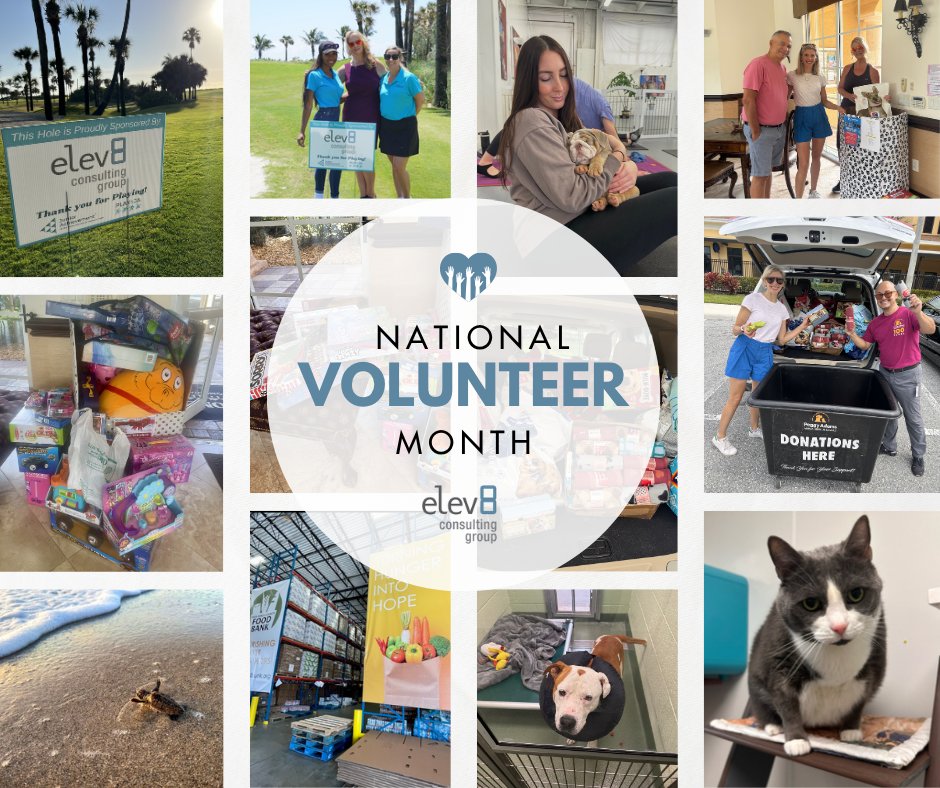 We love supporting charitable organizations year-round through volunteering, sponsorships, and donations. We also help our clients create and manage philanthropic programs that make a real difference! Win-win. 🫶

#Elev8ConsultingGroup #Elev8GivesBack #NationalVolunteerMonth