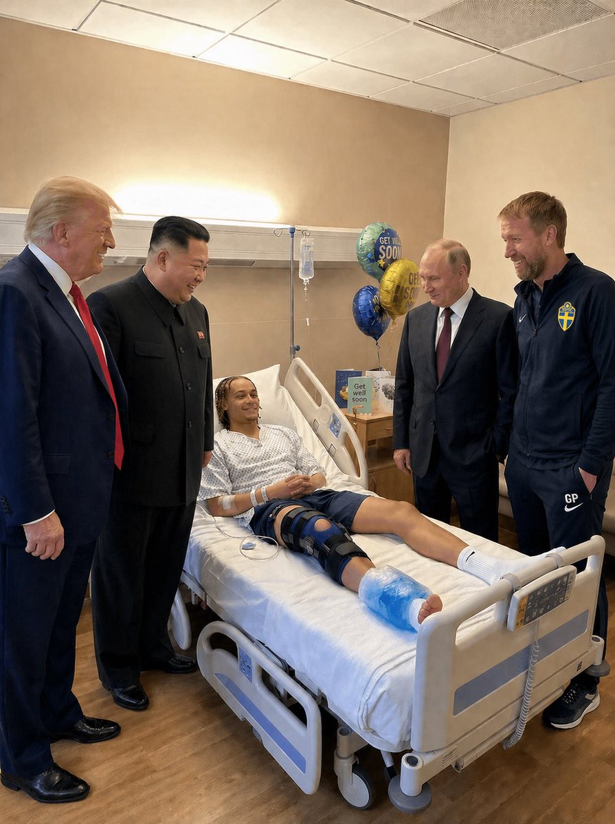 WestHam_Central's tweet photo. @ArsenalNews_Hub Even four of the most hated men on the planet got together to go visit him afterwards, unity together goes a long way โค๏ธโค๏ธ
#Respect #FootballUnity #Dictators #XaviSimons #StayStrong #FootballFamily #sportsmanship https://t.co/IyppAnU4Q7