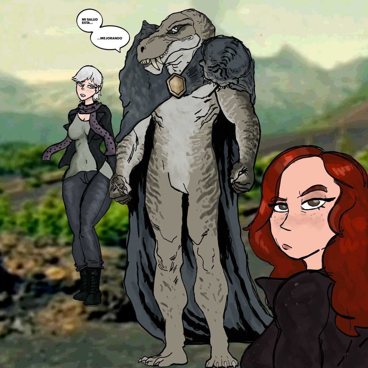 El Gorgonopsido después de haberse papeado al depredador del futuro en la primera temporada de Primeval:

Btw créditos al creador del curi momo