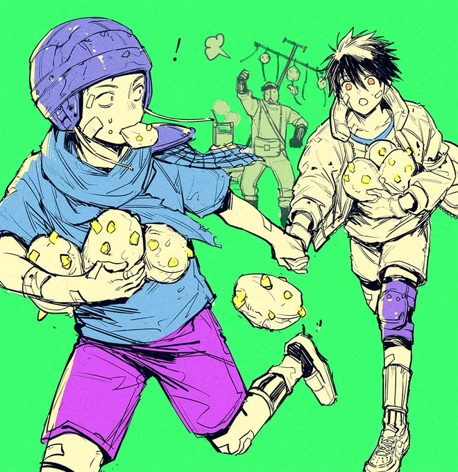 これも 前に描いた子ども時代の鉄毒 