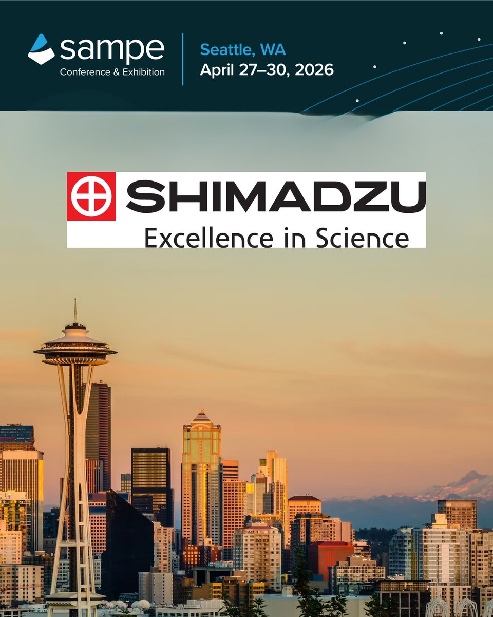 shimadzussi's tweet photo. We're at #SAMPE2026! Visit booth N7 to meet the Shimadzu team and learn about our materials testing instruments! See you there or browse our solutions: https://t.co/eTFrzsW4As.
#MaterialsScience #SAMPE #MaterialsTesting https://t.co/CUVgDL0z8v