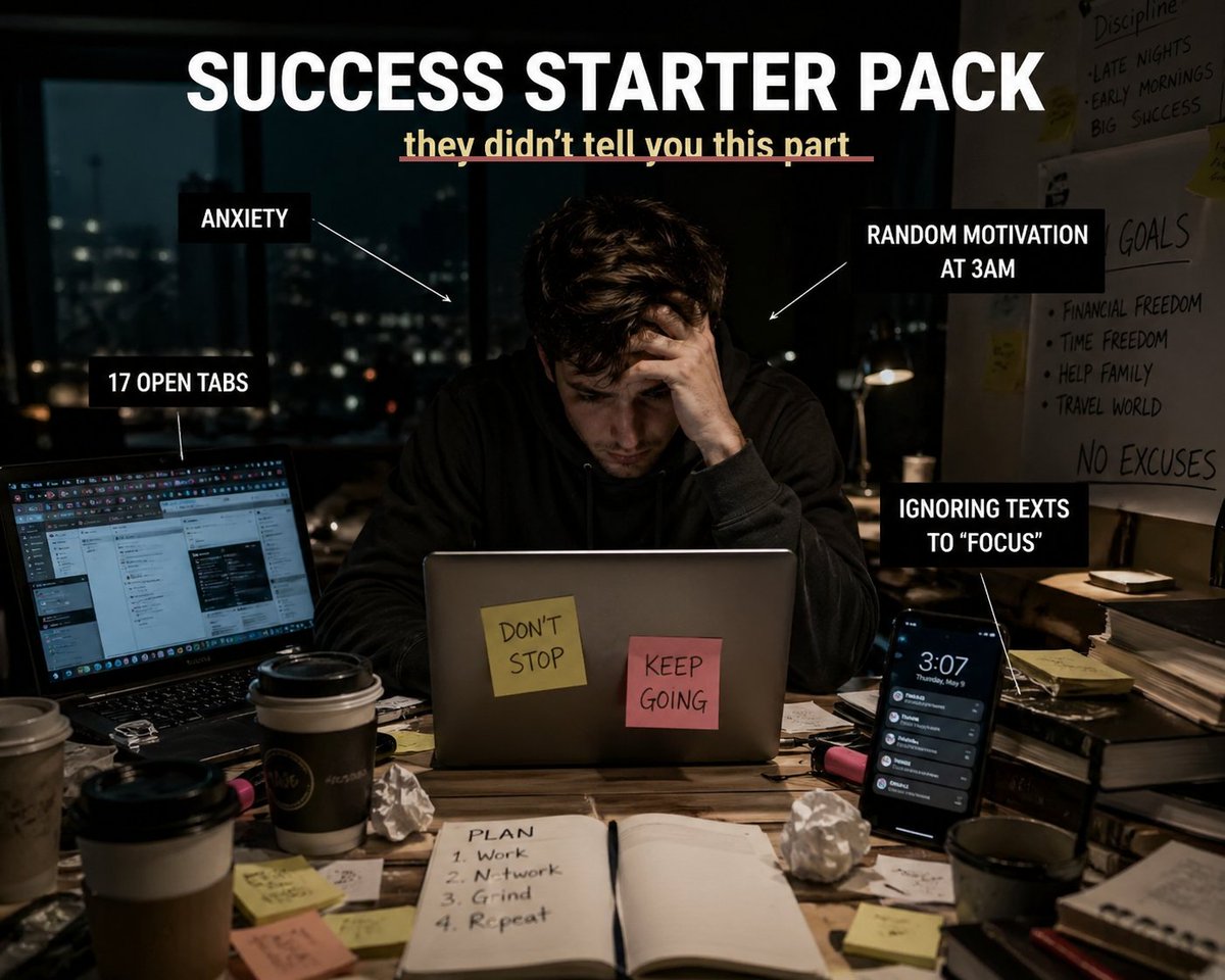 There's a starter pack for success and it looks somewhat like this