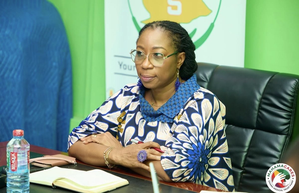 ghanamedtf's tweet photo. At a high-level meeting held at the @_ghsofficial Ghana Health Service Headquarters, the Director-General, Prof.Samuel Kaba Akoriyea, commended the Fund for its impactful initiatives aimed at improving access to healthcare for Ghanaians. https://t.co/LrvsSNgTkT