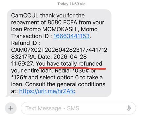 kimbihimself's tweet photo. @MTNC_Care 

My account was debited 8580 Frs of which I did not have any loan. https://t.co/kFpqqLsZH7