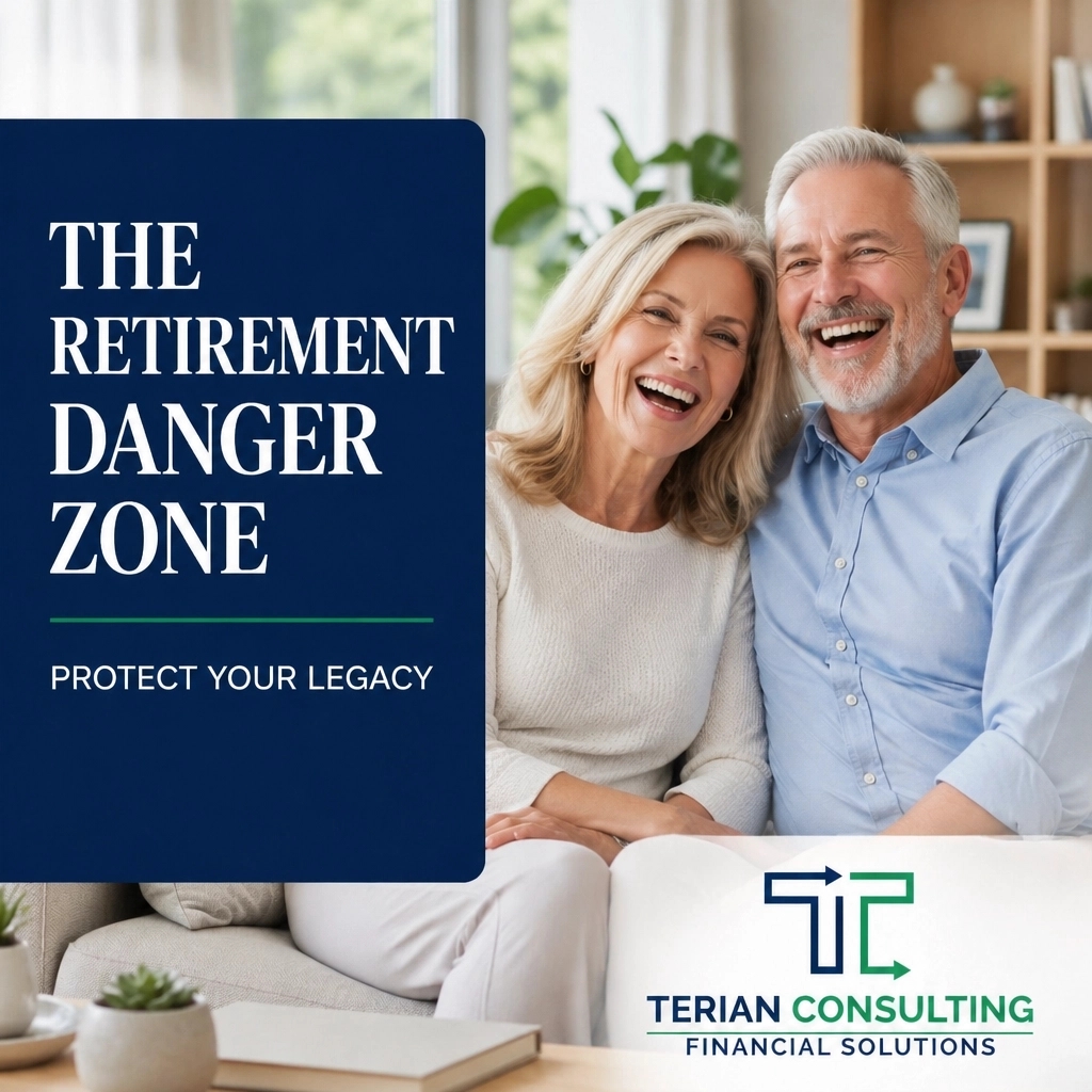 terianconsult's tweet image. The 5 years before and after you retire are the most dangerous for your money. A market dip now can derail everything. 📉 With our Serenity Retirement System and ‘Zero to Hero’ strategy, we design protection into your plan. Don't leave it to chance. 🛡️ #Retirement