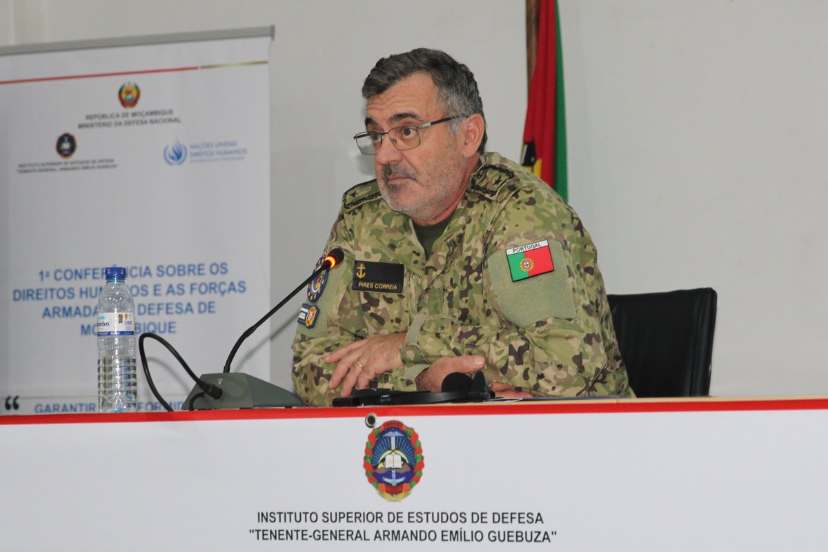 EUMAMMozambique's tweet image. #EUMAMMOZ Mission Force Commander, Commodore César Pires Correia, participated today in the 1st Conference on #HumanRights and the Armed Forces in #Mozambique, held at the Higher Institute of Defence Studies (#ISEDEF) in #Maputo. 🇲🇿

Read more at the link: tinyurl.com/54rbmray
