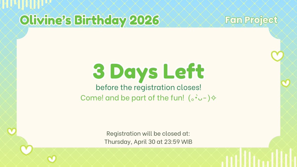 ✧ Olivine's Birthday Collab 2026✧ tweet media