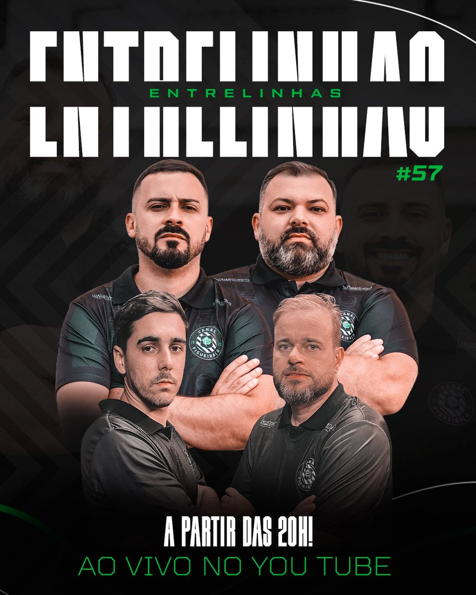 Fala Nação Alvinegra!

Hoje tem o nosso tradicional programa Entrelinhas, lá no You Tube, às 20h!

Espero todos vocês!