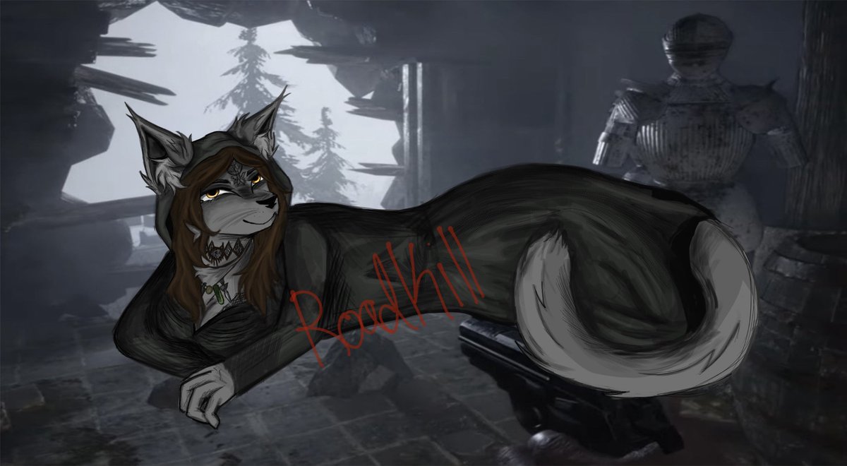 _Road_Killl's tweet photo. Cassandra from resident evil village #residentevil #cassandra #village #art #cat #furry https://t.co/G0JlsMLx9G