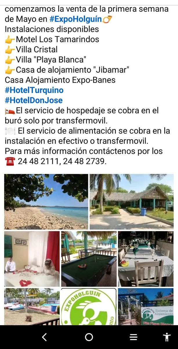 #ExpoHolguinSi
#ReservacionesMayo
