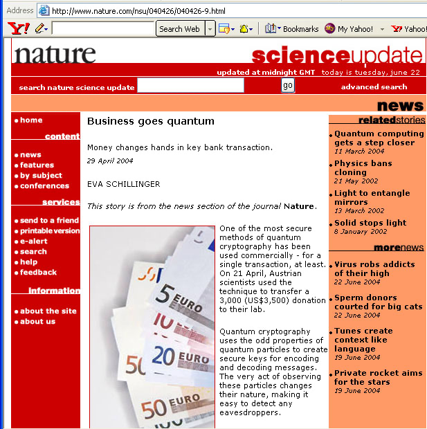 AcademyOqc's tweet photo. Today 22 years ago !
(29 April 2004)
"Business goes quantum" #Nature
https://t.co/CA3sjVbeiH
#BankTransaction

However, till date #NCSC (UK2018) #NSA (US2020) #ANSS (FR 2022) #BSI (DE2022) said NO*

#Hype #QKD #QuantumCryptography #QuantumKeyDistribution
#DigitalFootprint #Vienna https://t.co/6TU4bfb1Yq