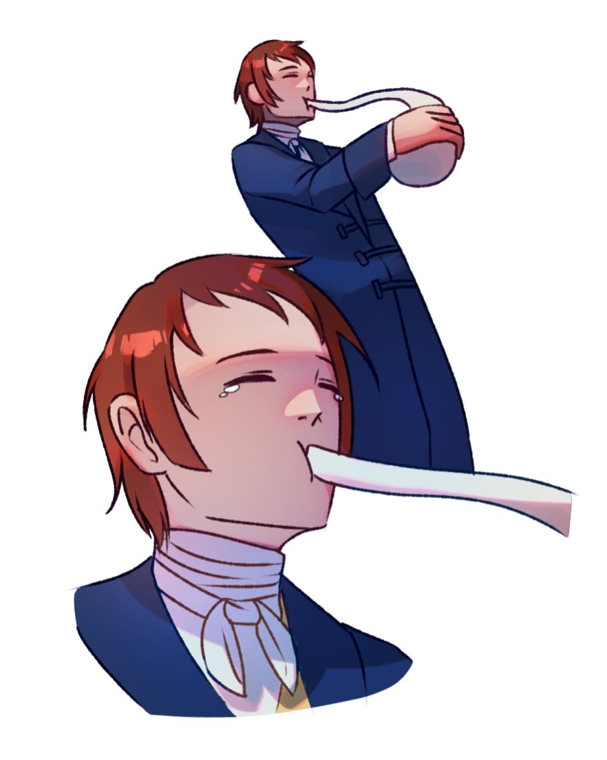 serknoire's tweet image. Fourcroy was so excited...

#artofserknoir #AprilFools #chemischief