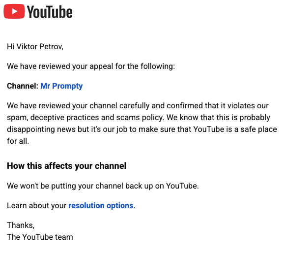 bobos_hunter's tweet photo. Running browser automation agent is not easy.

Made a video where I was showing how to automate invoice collection and got this.

Meanwhile Garry is showing something similar on their YC channel and YouTube is fine with that. https://t.co/rSAjqaHl5e
