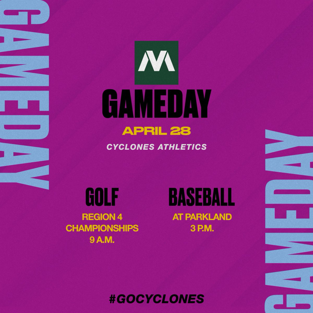 MVCyclones's tweet image. Cyclones #golf has one final day of regionals while #baseball @MVCCBaseball heads to Parkland College for one game. #LetsGo #GoCyclones #mvcyclones