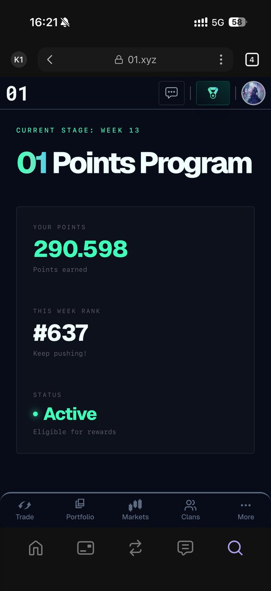 Nearly 300 points.

<a href="/01Exchange/">01.xyz</a>
