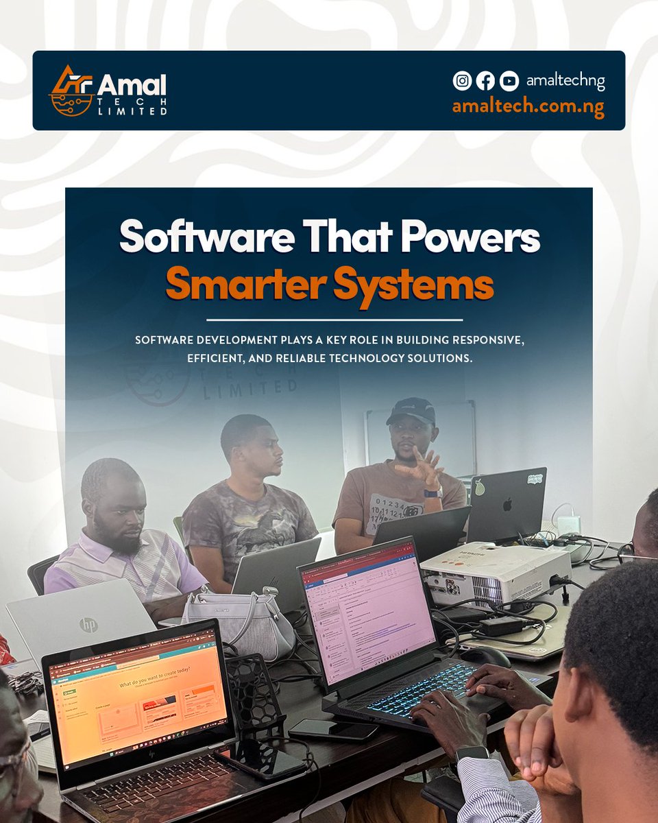 AmalTech_NG's tweet image. Software That Powers Smarter Systems

Great technology depends on intelligent software. Our solutions support reliable, efficient, and connected systems built for real-world impact.

Learn more: info@amaltech.com.ng

#amaltech #softwaredevelopment #smartsystems #techforafrica