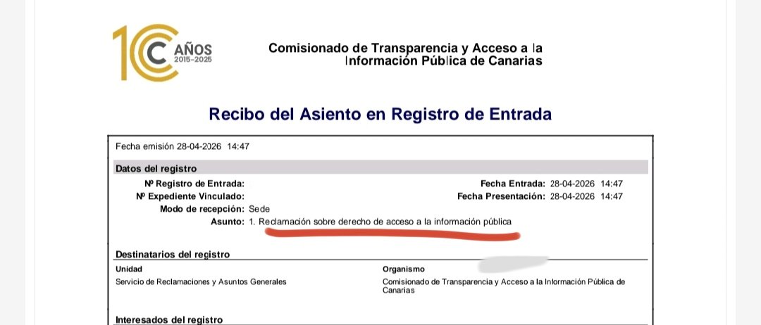 Ana_Monzon21's tweet photo. ‼️RECLAMO al Comisionado de Transparencia la información que me niegan @IgualdadGobCan y @SocialGobCan sobre los adjudicatarios de las subvenciones del #PactoDeEstado 
POR QUÉ LA OCULTAN @candelariadel10 @FClavijoBatlle @LadyBarretoHdez @alfonso_cabello @DelGobVG @IgualdadGob https://t.co/5ZjaDz8Knm