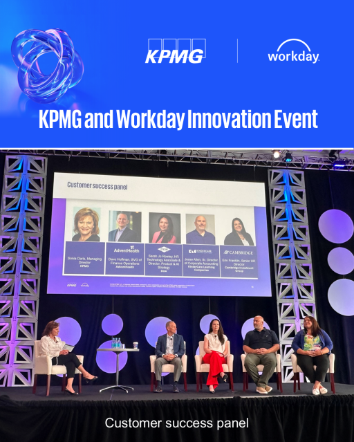JoeBri6's tweet image. That’s a wrap on the 2nd annual KPMG &amp;amp; Workday Innovation Event! AI took center stage this year—from orchestrating the future of work to live demos of KPMG Mystro &amp;amp; AI Pulse. Huge thanks to our amazing attendees, speakers, and sponsors! #KPMG #Workday