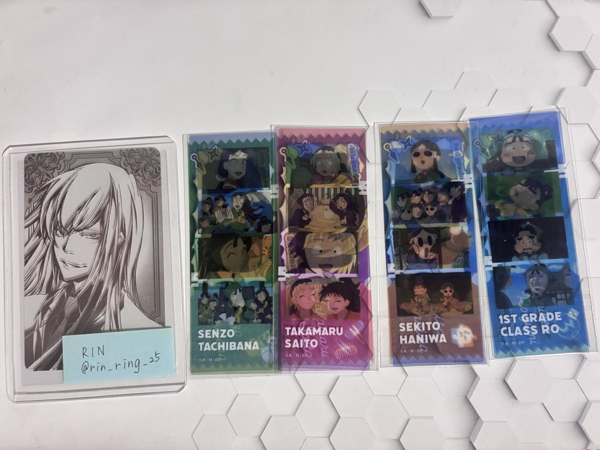 rin_ring_25's tweet photo. 【交換】
忍たま乱太郎 トレーディング フォトグレイステッカー

譲▶︎立花、斎藤、羽丹羽、1年ろ組

求▶︎中在家

立花は開封する際に間違えて袋が切れてしまっております💦
中身は傷ついておりません https://t.co/YnR8VfKAyE
