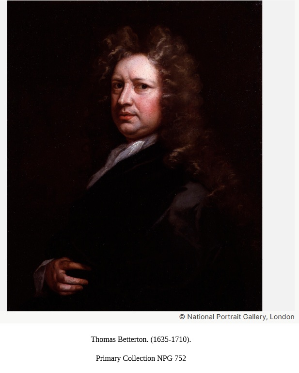 SueCooperBridge's tweet photo. #HistoryNotes📜
#OTD 1710 d. #ThomasBetterton, theatre manager & leading #Restoration actor for 50 years. At 74 plagued with age & infirmity a benefit was staged for him on 7 April 1709. He acted #Valentine in #LoveforLove, literally supported by the actresses Barry & Bracegirdle https://t.co/PDgnLVqx93